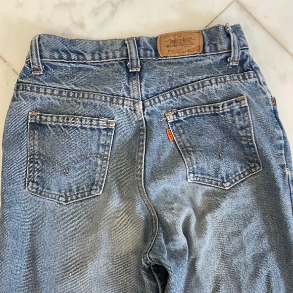 Vintage Levi’s orange tag denim jeans size 9 (waist 25) medium wash EUC - Picture 8 of 11